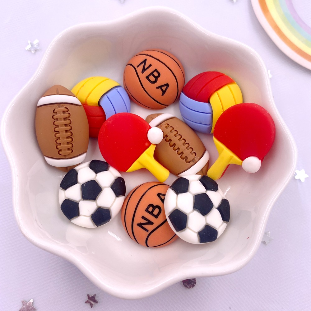 Table Tennis Illustration - Kleurrijke Hars Voetbal Basketbal Tafeltennis Honkbal