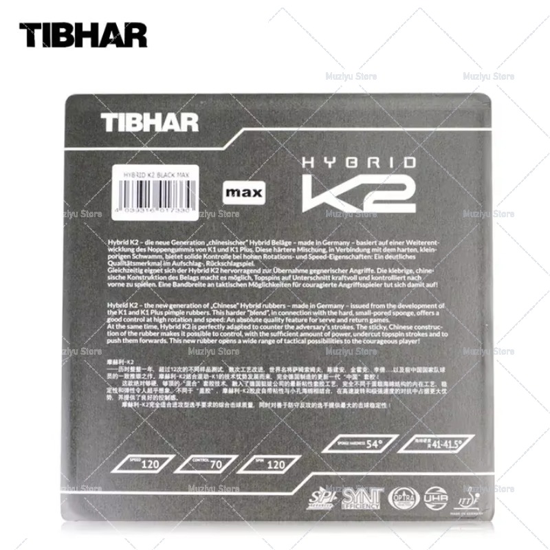 Table Tennis Germany - TIBHAR HYBRID K2 Tafeltennisrubber Sticky Speed