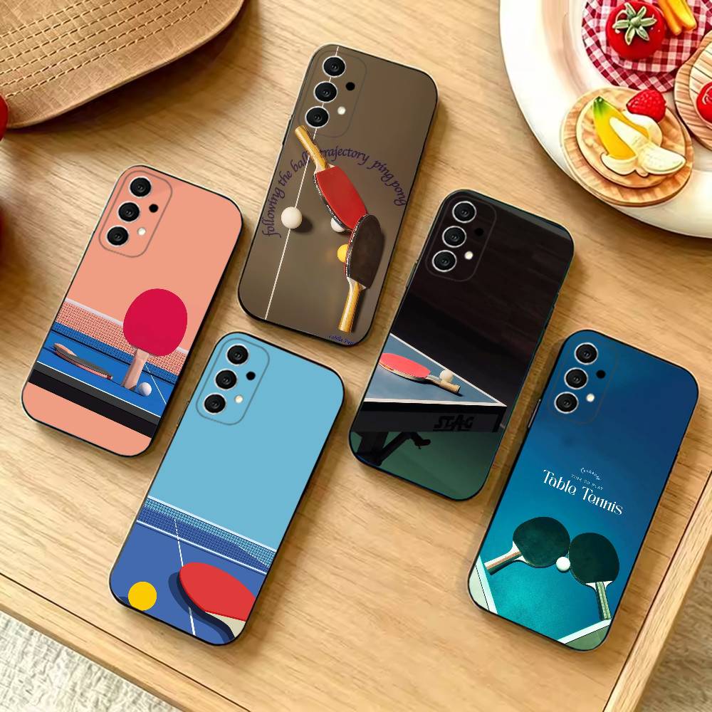 Table Tennis Quotes - Tafeltennisracket schokbestendige zwarte telefoonhoes, geschikt voor
