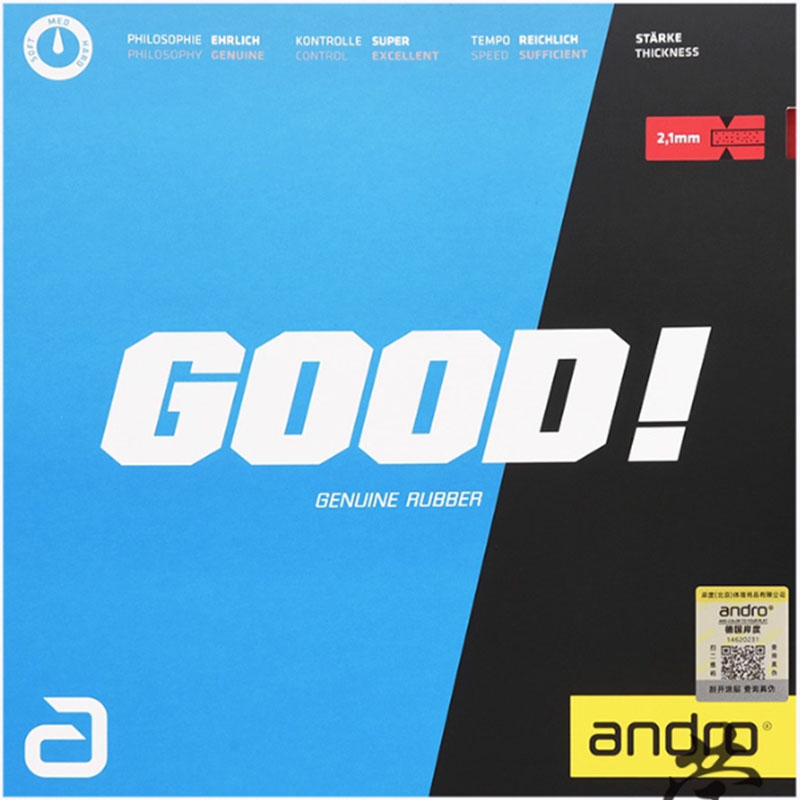Table Tennis Grip - Andro GOOD Tafeltennisrubber Niet-kleverig Hoge Elastiek