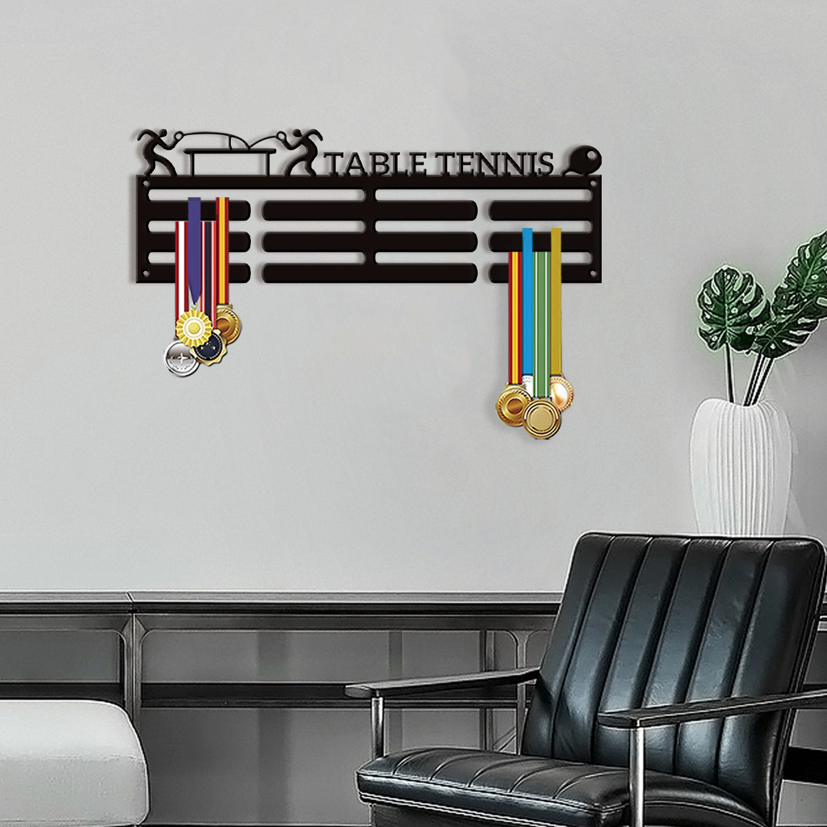 Table Tennis Dimension - 1 interessant gepersonaliseerd aanpassingsitem Tafeltennisspeler Zwart