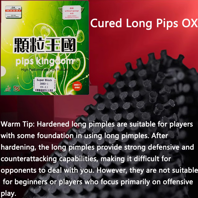Uitgeharde Lange Pips OX Pingp - Table Tennis Padel recensie en prijs