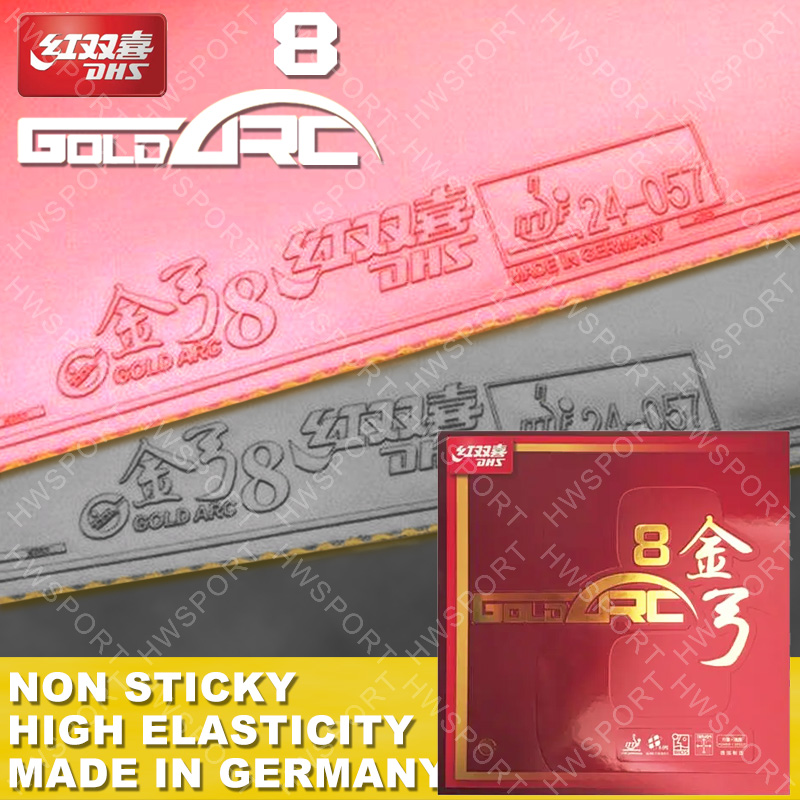 DHS Gold Arc 8 Tafeltennisrubb - Table Tennis Germany recensie en prijs