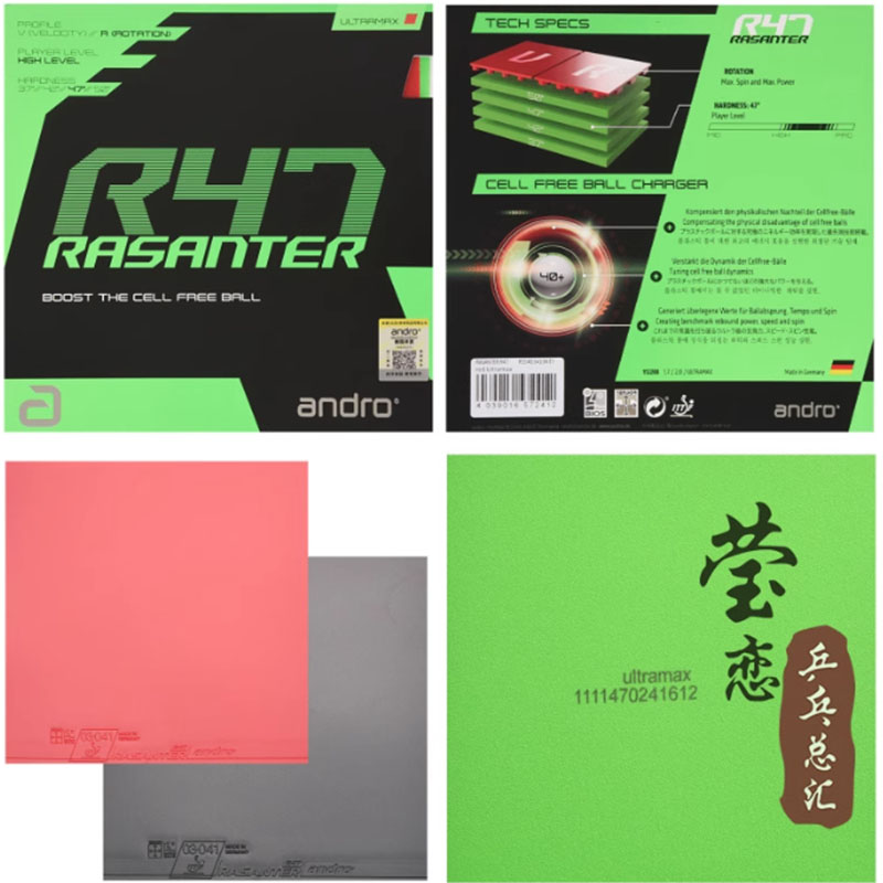 Andro Rasanter R45 47 50 C45 4 - Table Tennis Grip recensie en prijs