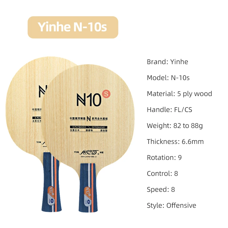 YINHE N10s Tafeltennisblad 5-l - Table Tennis Training recensie en prijs