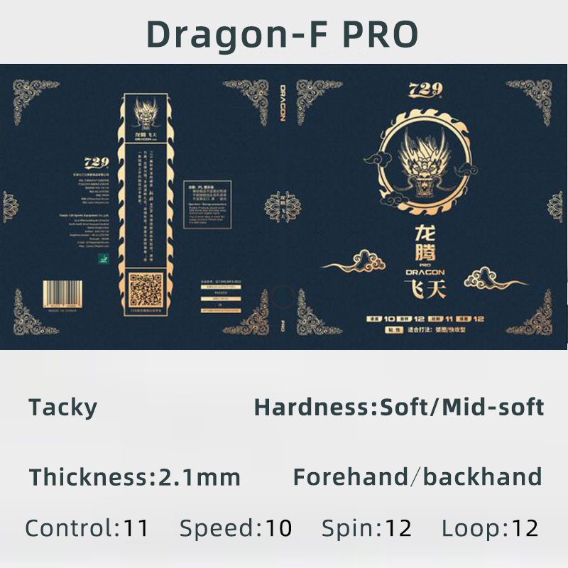 Vriendschap 729 Dragon F Pro L - Table Tennis Pro recensie en prijs